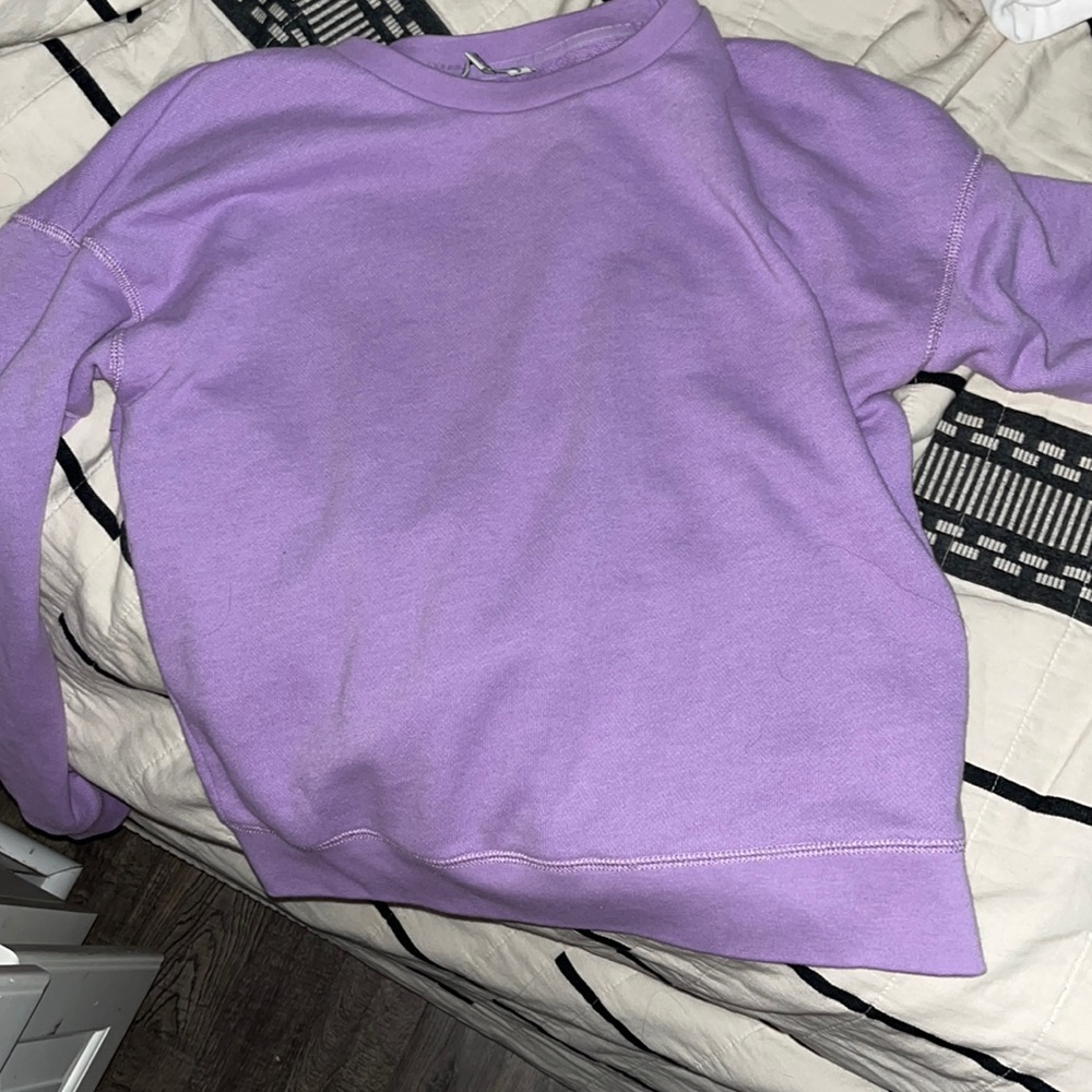 Purple comfy crew neck